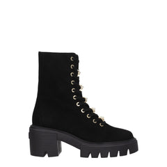 Bottines Stuart Weitzman en cuir noir