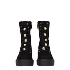 Bottines Stuart Weitzman en cuir noir