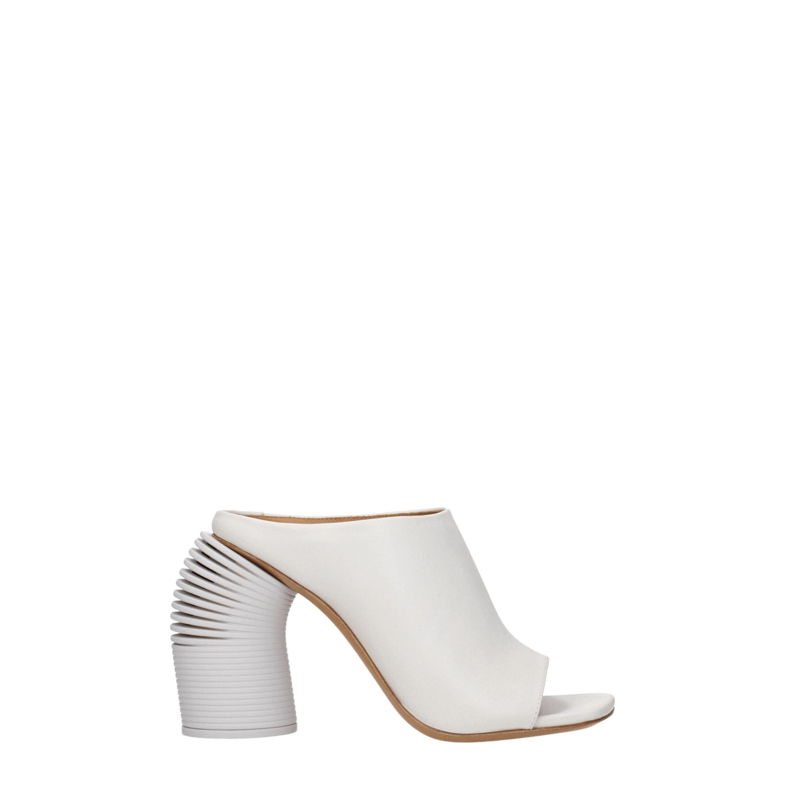 Off-White White Leather Platforms