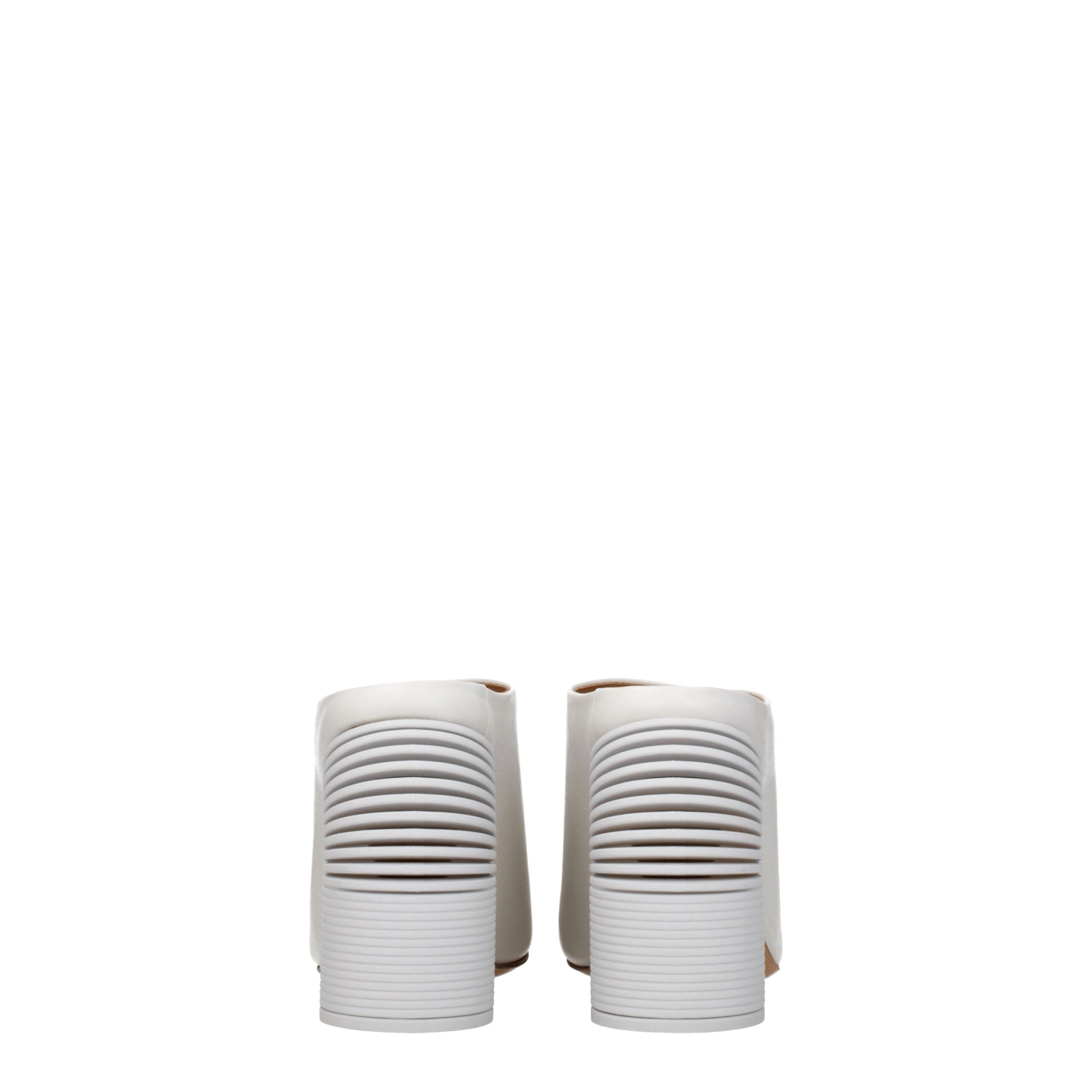 Off-White White Leather Platforms