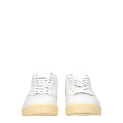 Jil Sander White Leather Low Tops