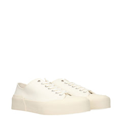 Jil Sander Beige Fabric Low Tops