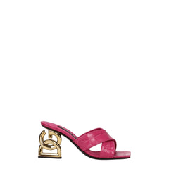 Dolce & Gabbana Pink Leather Platforms