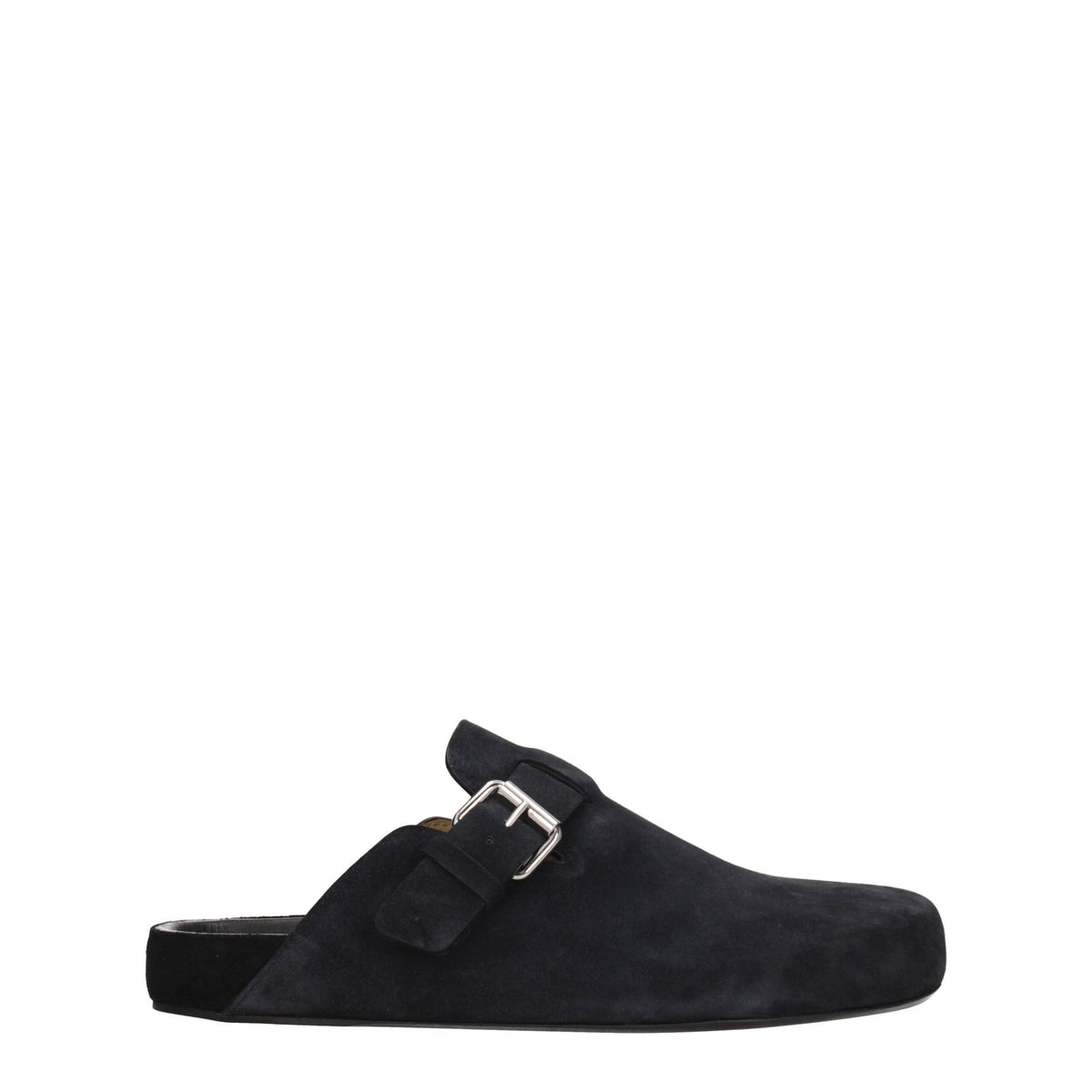 Isabel Marant Black Leather Slippers Sandals