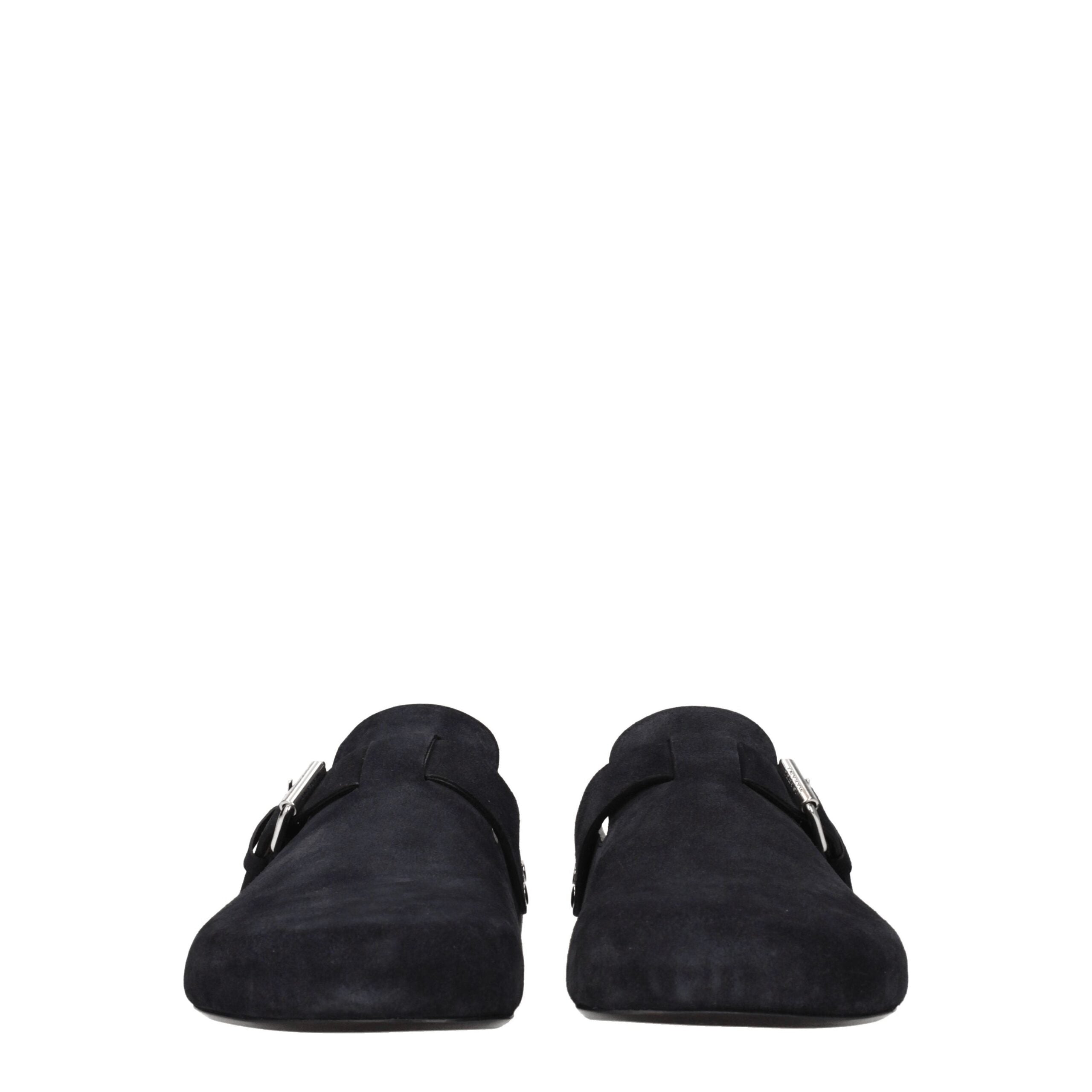 Isabel Marant Black Leather Slippers Sandals