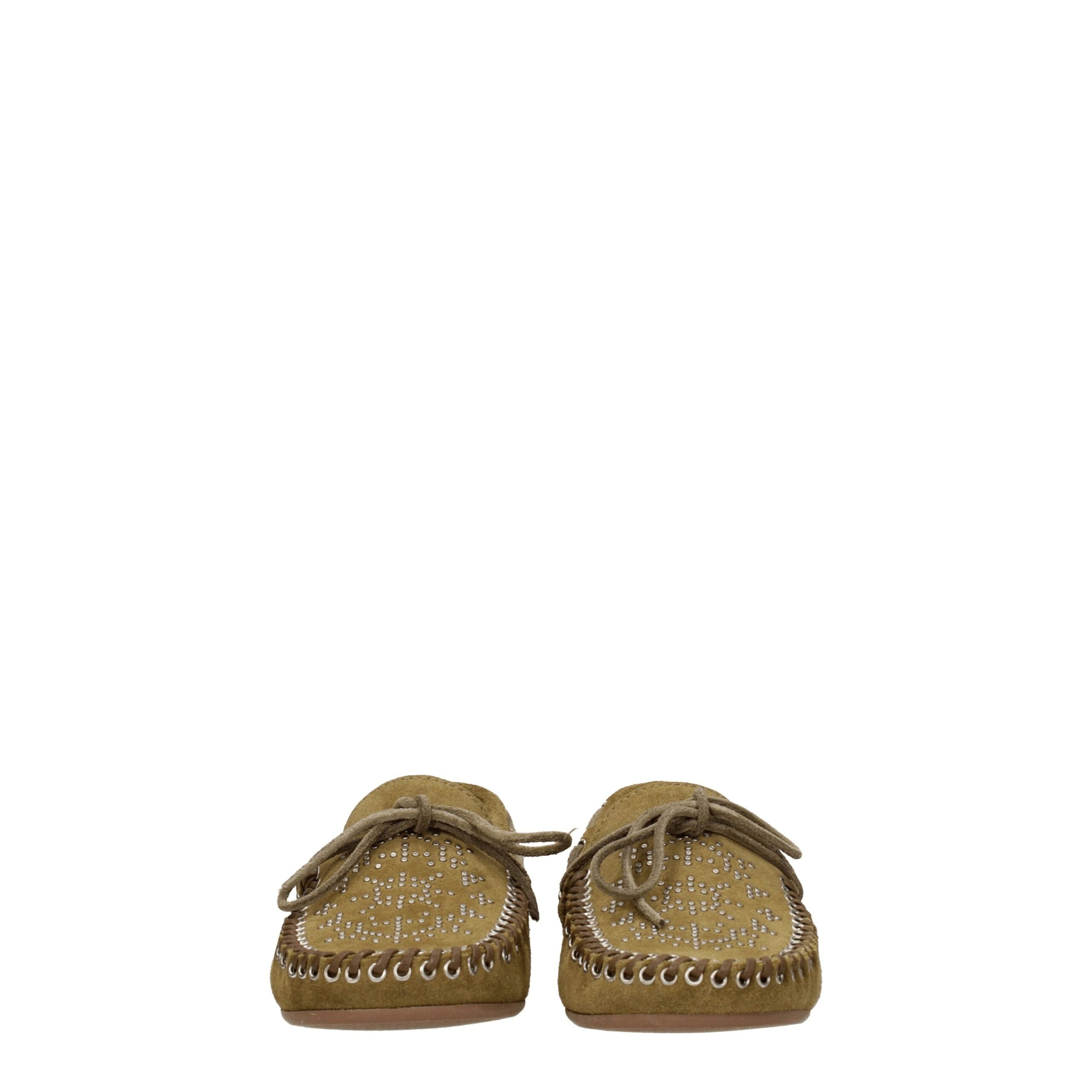 Mocassins Isabel Marant en cuir vert