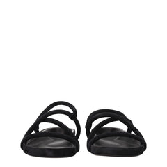 Isabel Marant Black Leather Flat Sandals