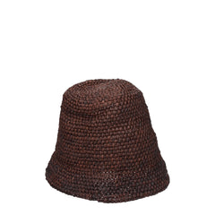 Chapeaux bob en raphia marron Jacquemus