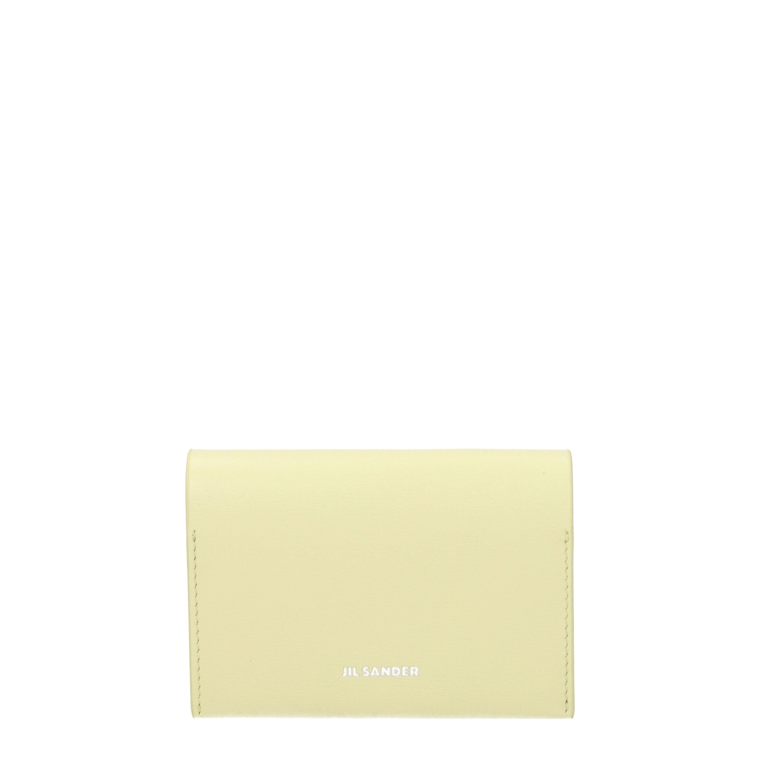 Jil Sander Yellow Leather Cardholders