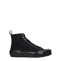 Jil Sander Black Fabric High Tops