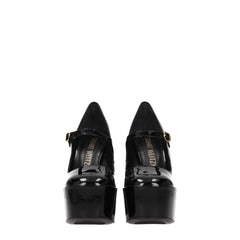 Stuart Weitzman Black Leather Platforms Pumps