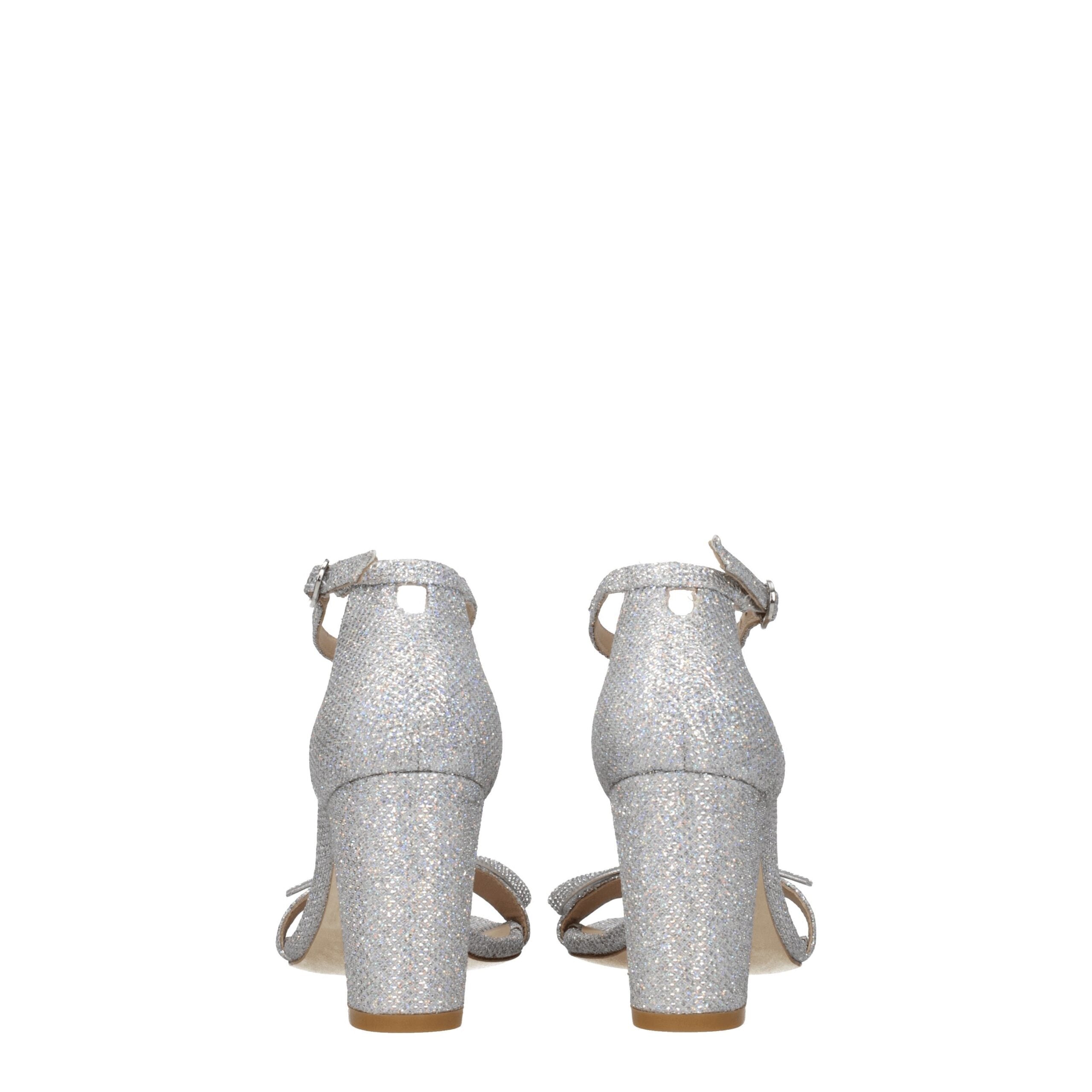 Stuart Weitzman Gray Fabric Platforms