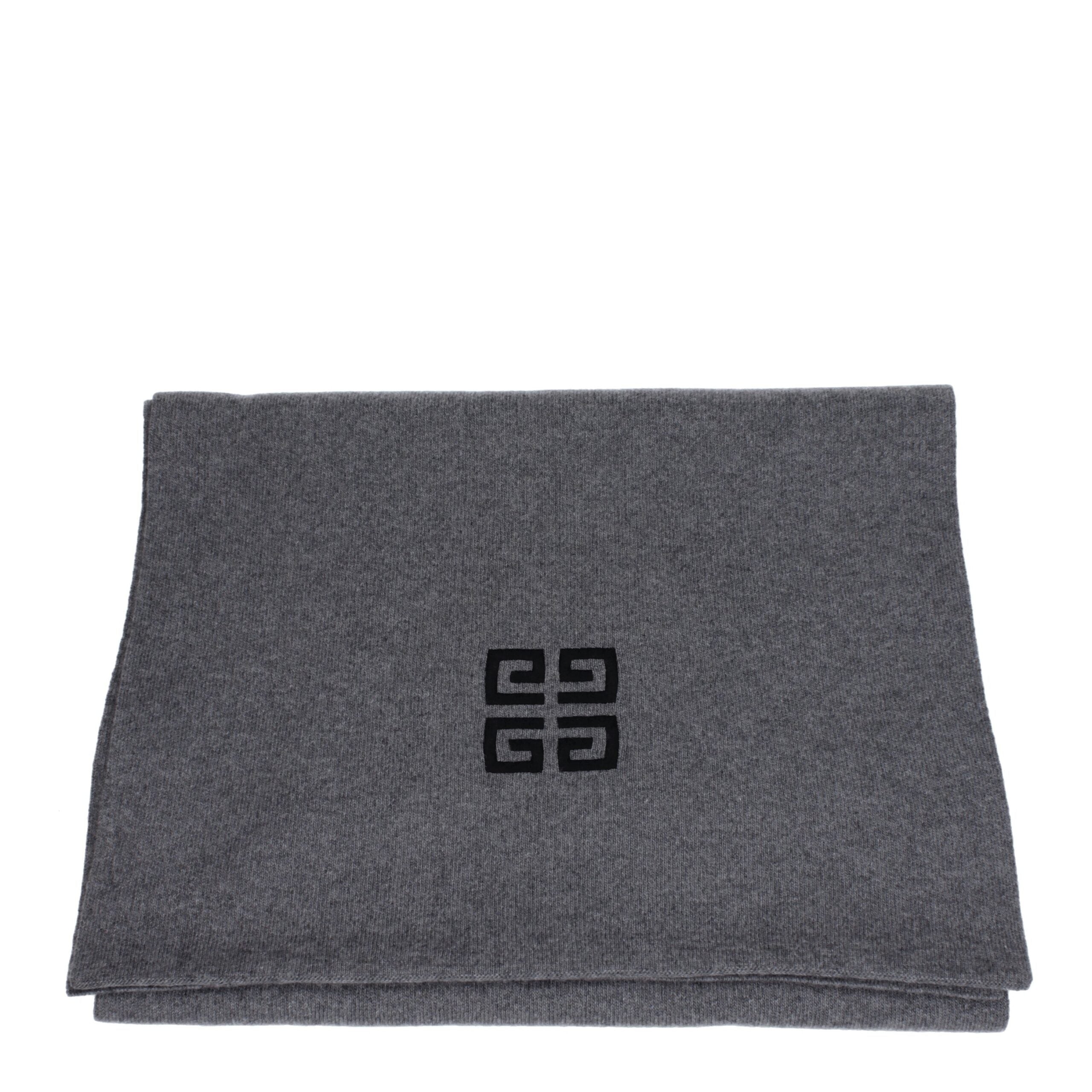Givenchy Gray Wool Scarves