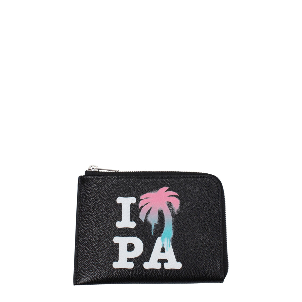 Palm Angels Black Leather Cardholders