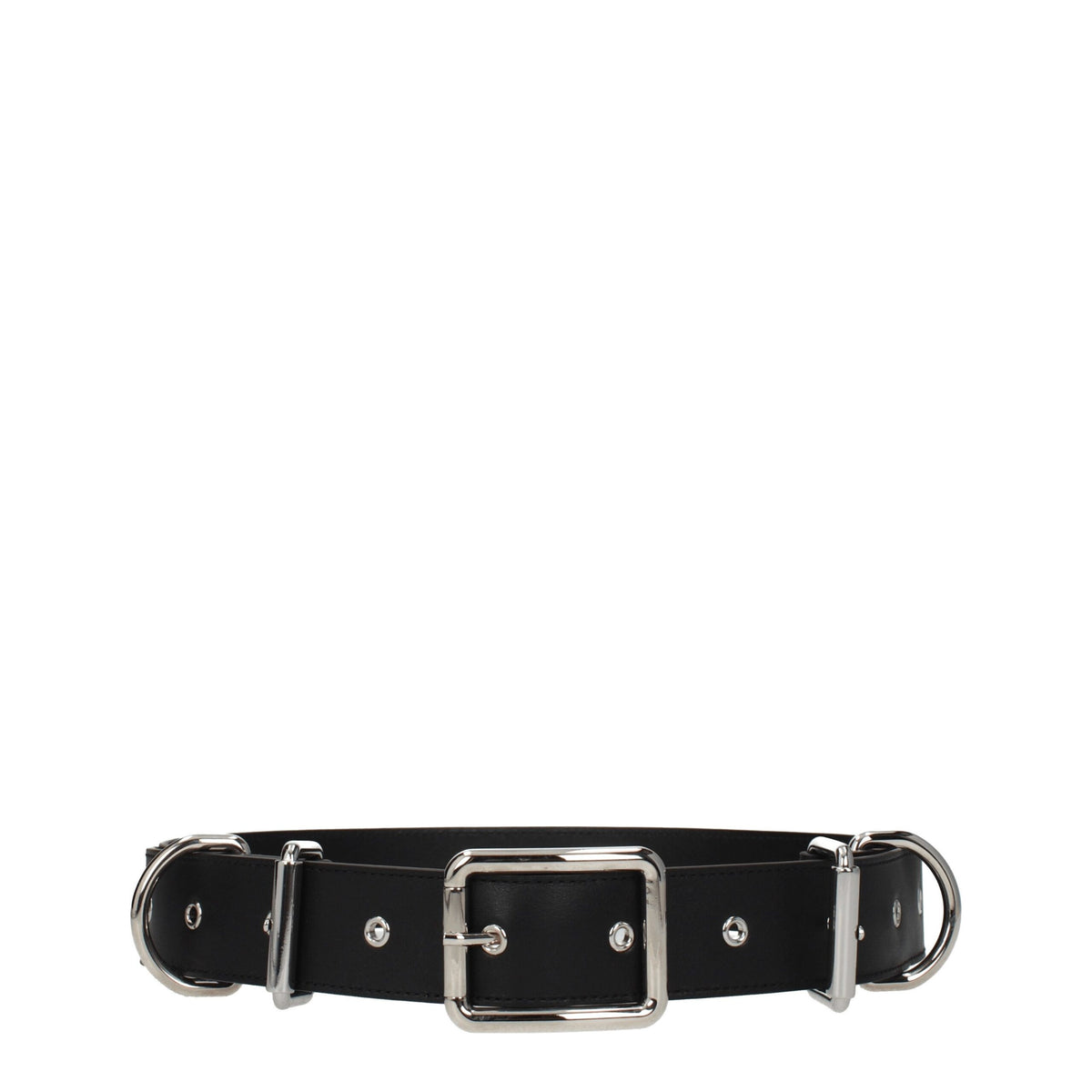 Moschino Black Leather Belts