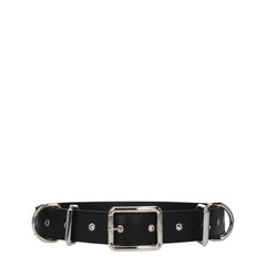 Moschino Black Leather Belts