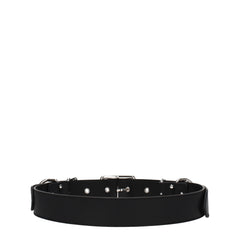 Moschino Black Leather Belts