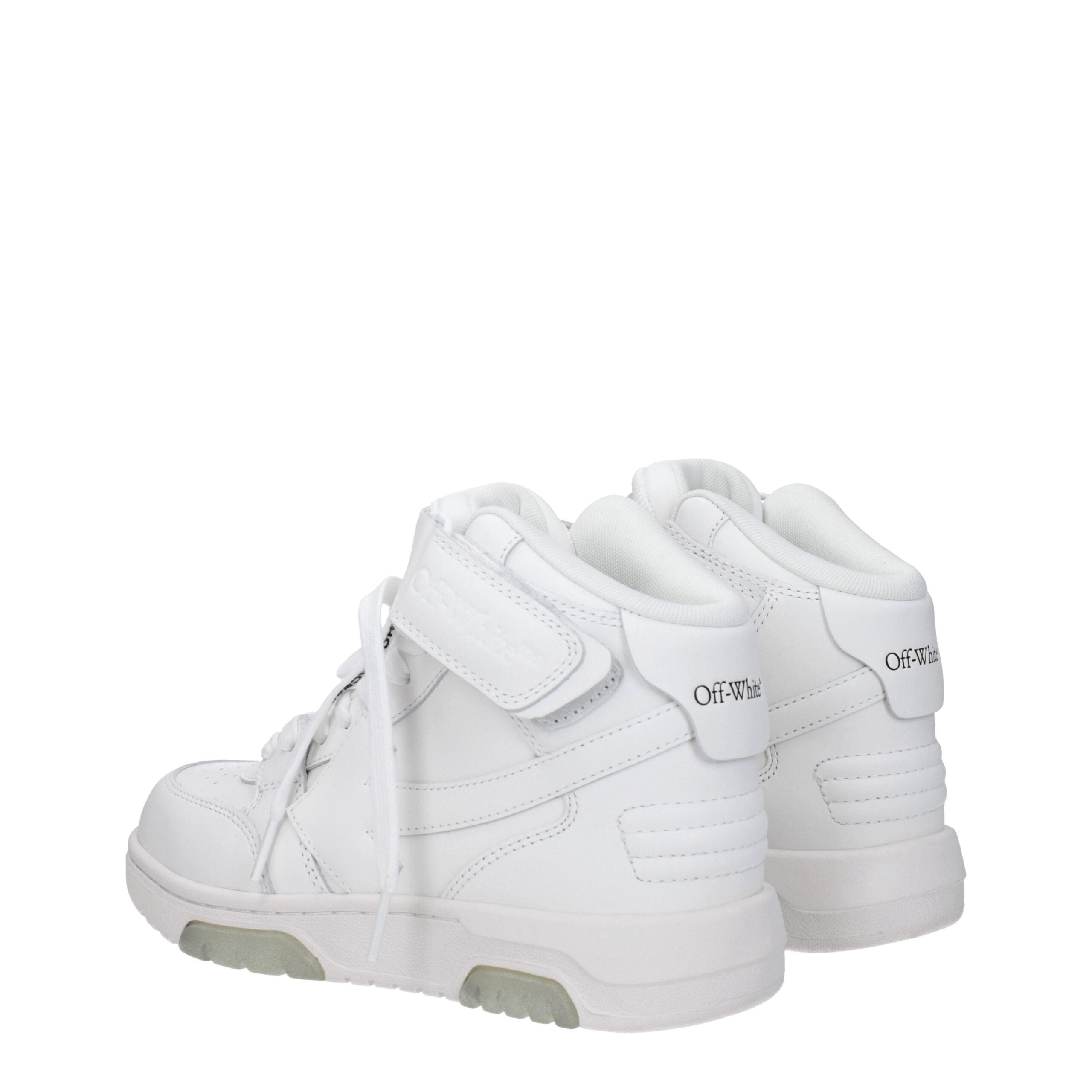 Off-White White Leather High Tops