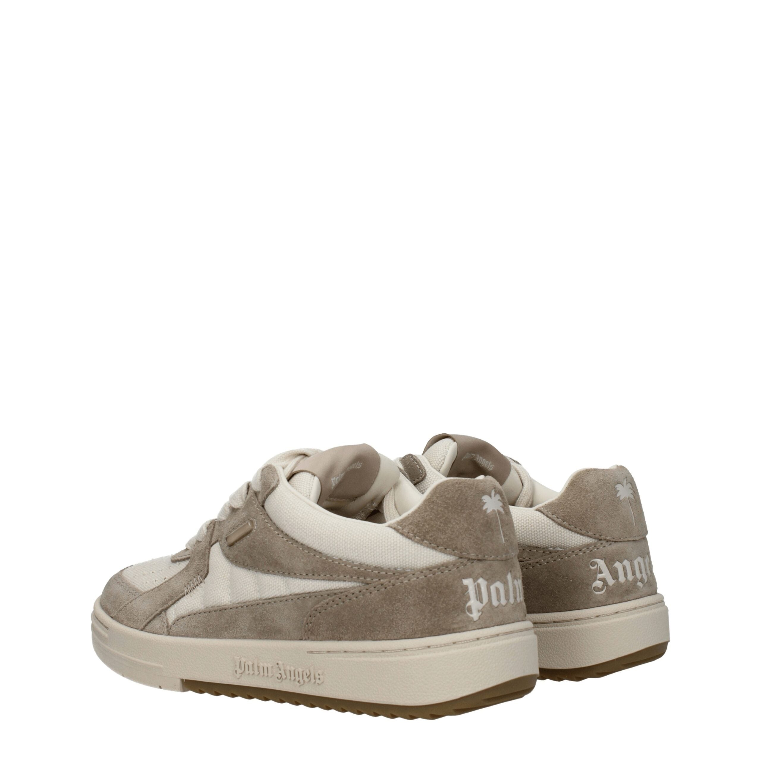 Palm Angels Beige Fabric Low Tops