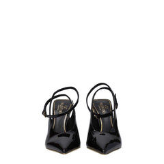 Valentino Garavani Black Leather Sandals