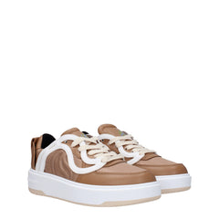 Stella McCartney Brown Fabric Chunky Sneakers