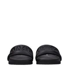 Ambush Black Leather Slippers Sandals