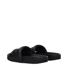 Ambush Black Leather Slippers Sandals