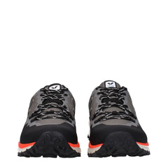 Veja Gray Fabric Athletic Sneakers