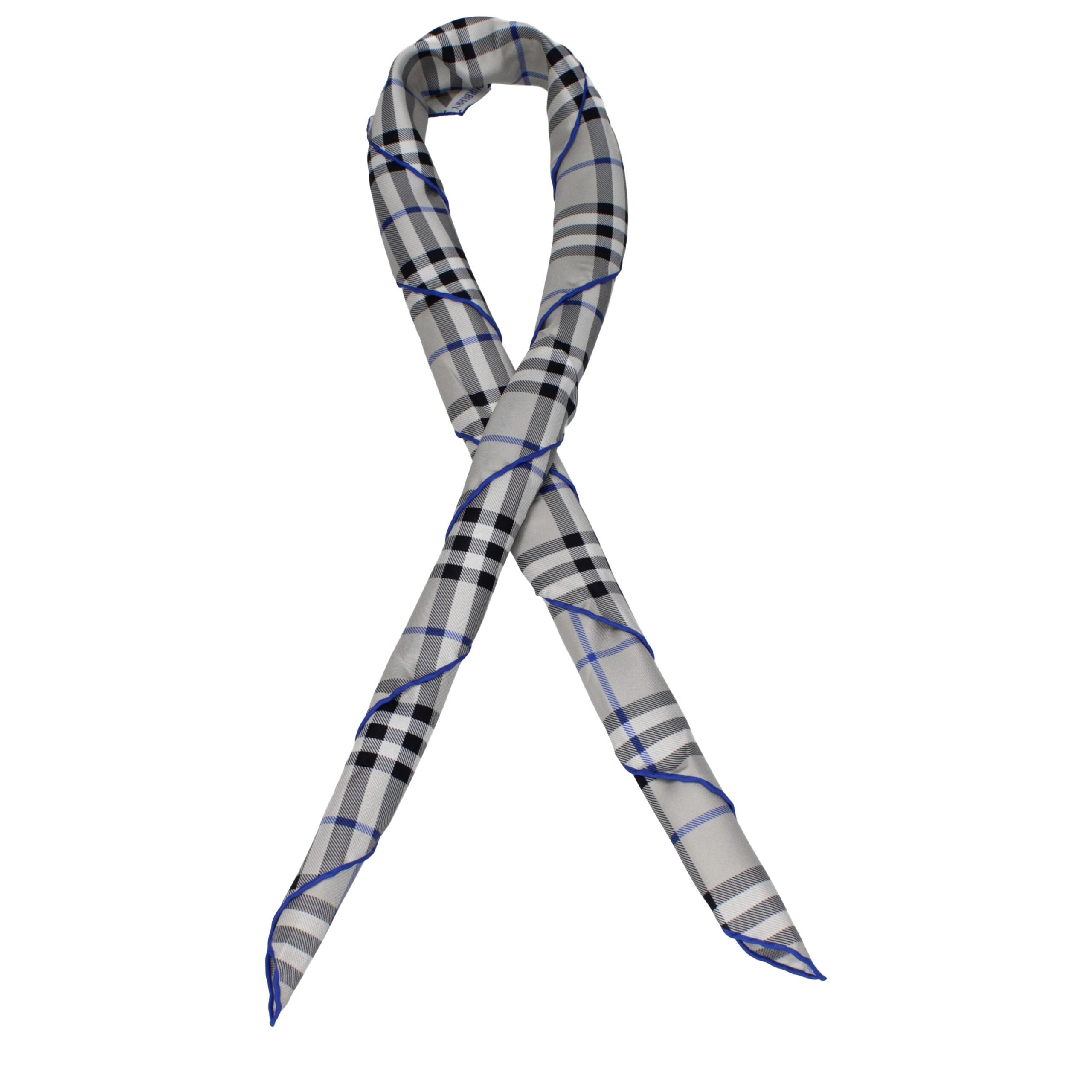 Burberry Gray Silk Foulards