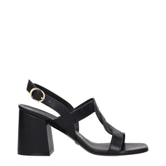 Stuart Weitzman Black Leather Platforms