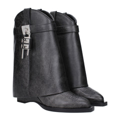 Givenchy Stiefeletten aus schwarzem Leder