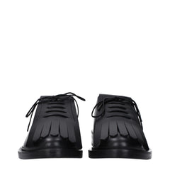 Max Mara Black Leather Oxfords And Derbies