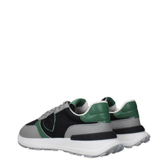 Philippe Model Black Fabric Athletic Sneakers
