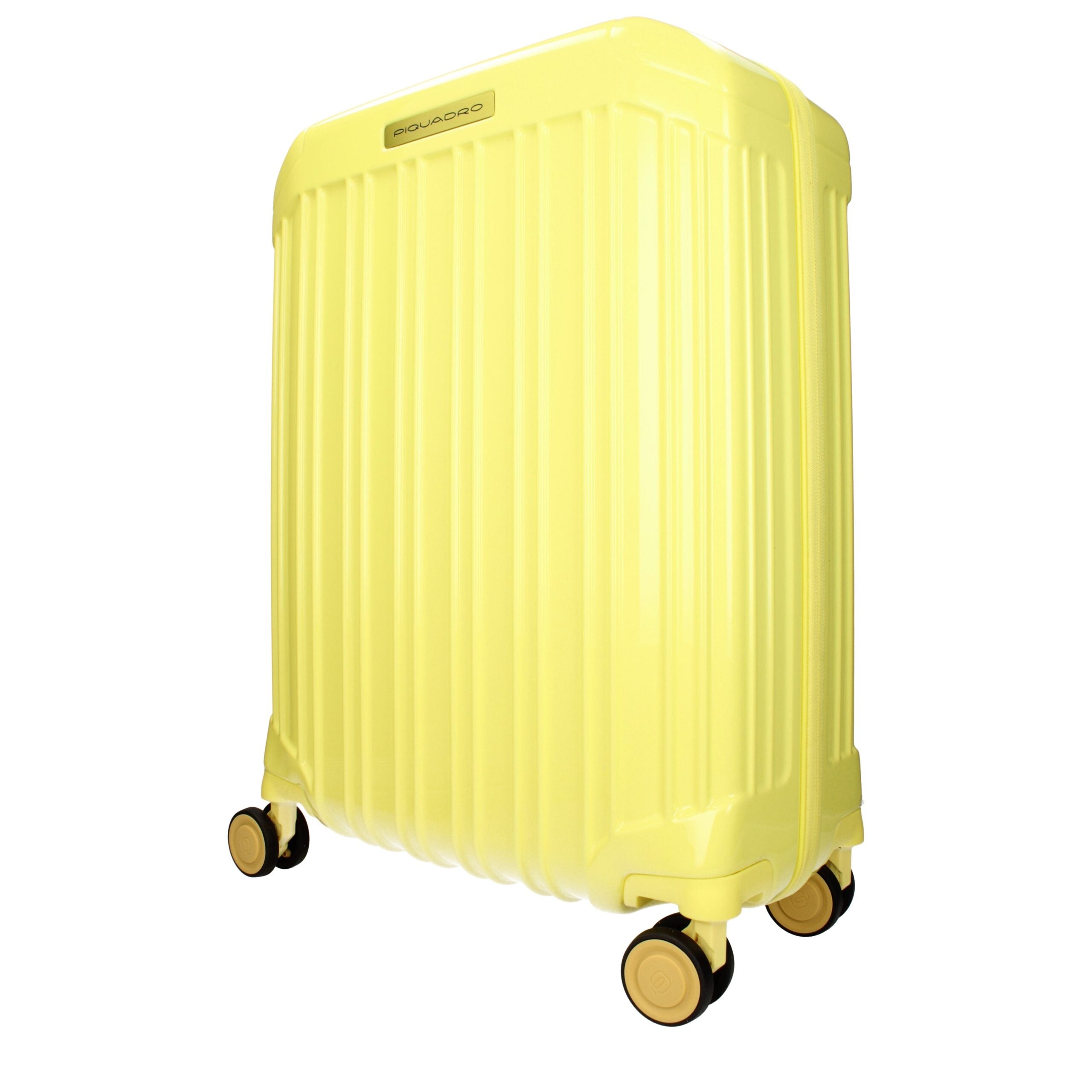 Piquadro Yellow Polycarbonate Luggage And Travel