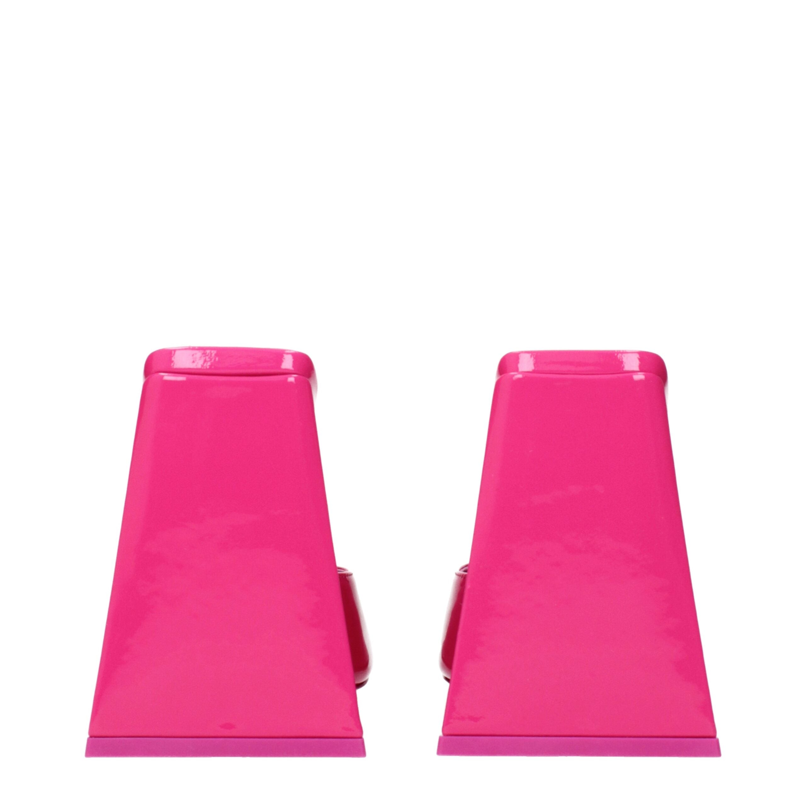 The Attico Pink Leather Platforms