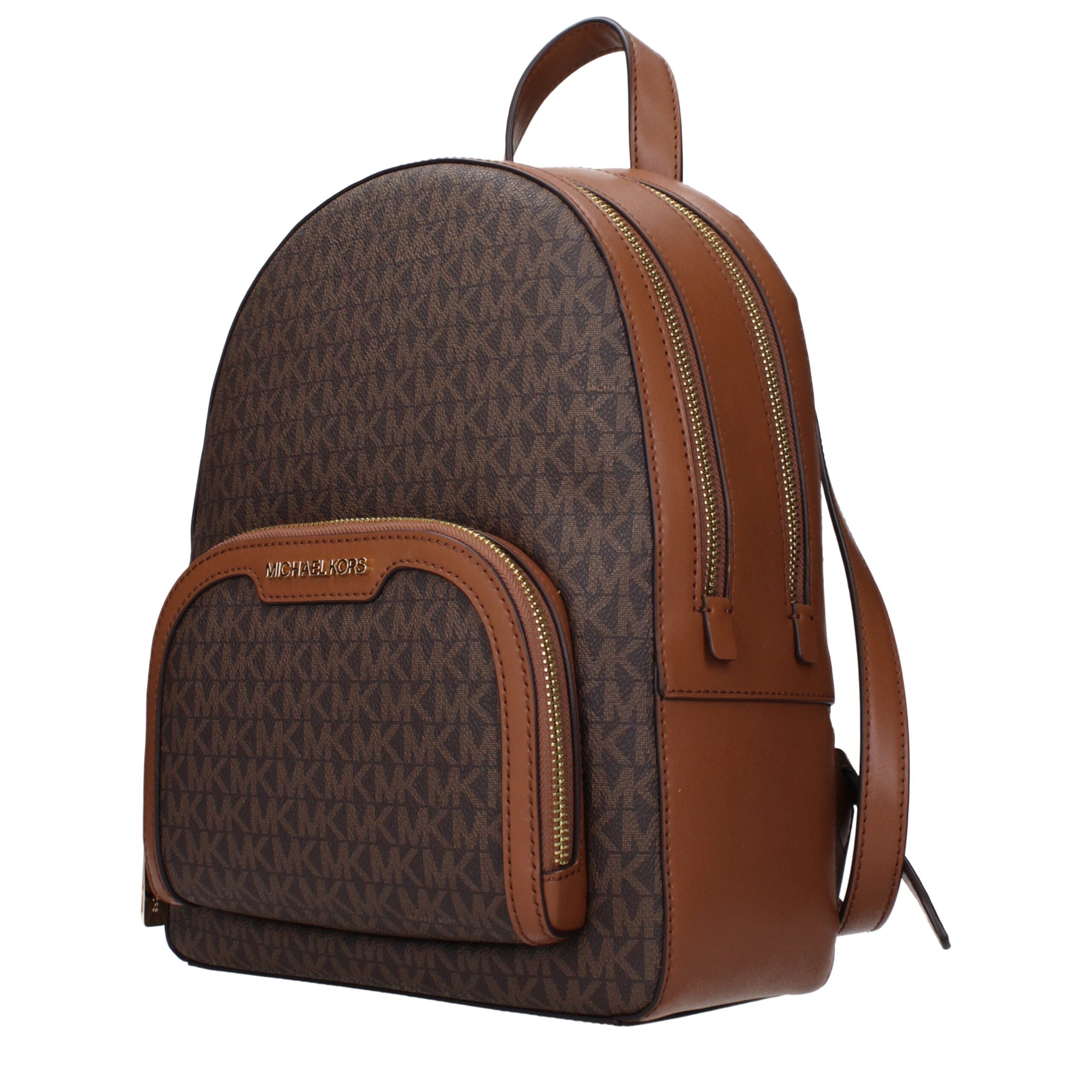 Michael Kors Brown Fabric Backpacks