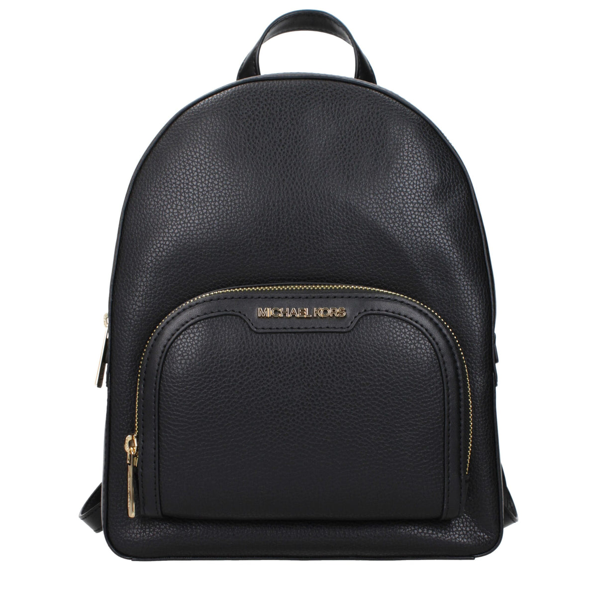 Michael Kors Black Leather Backpacks