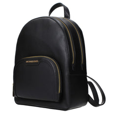 Michael Kors Black Leather Backpacks