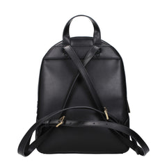 Michael Kors Black Leather Backpacks