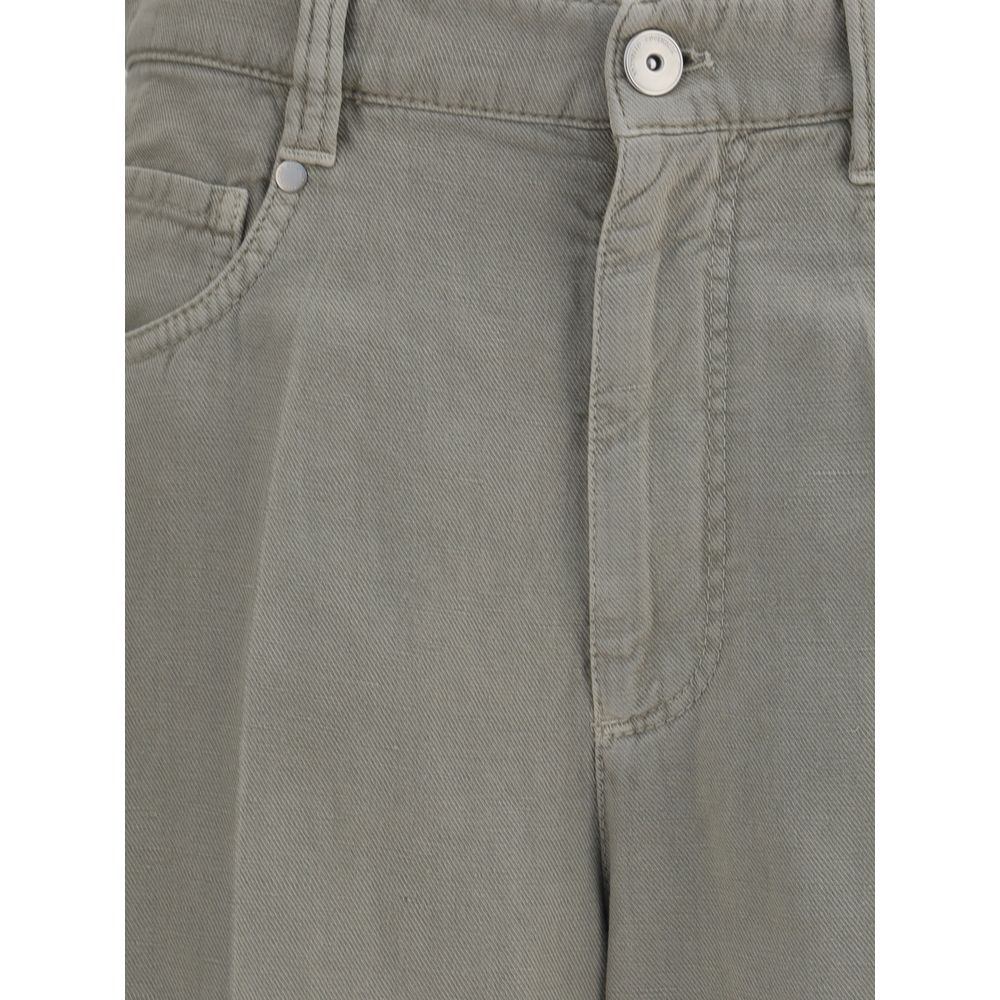 Brunello Cucinelli Jeans mit weitem Bein