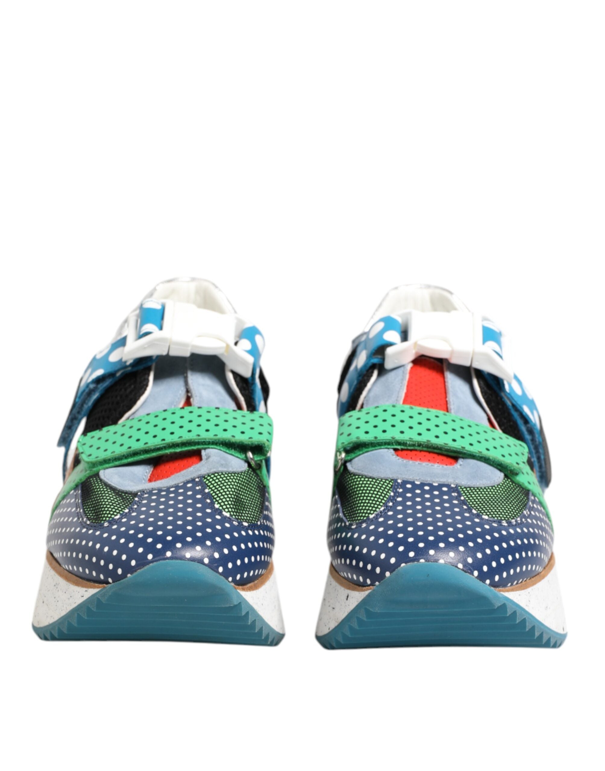 Dolce & Gabbana Sneakers in Pelle Multicolor a Tassello Basso