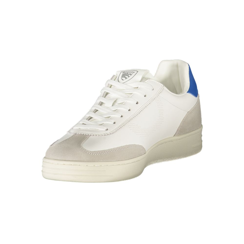 Baskets Blauer en cuir blanc pour hommes