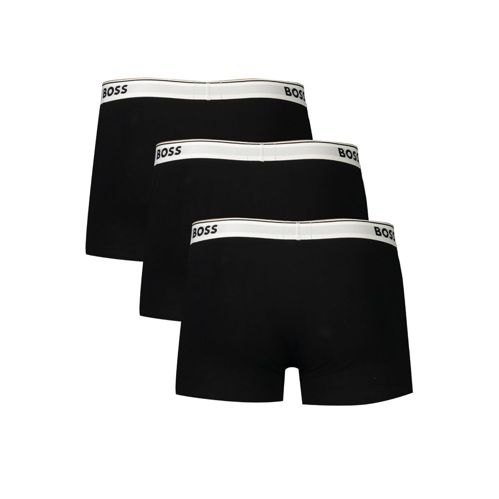Boxer Hugo Boss en coton noir pour homme