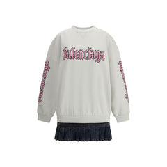 Balenciaga Sweatshirtkleid mit Logo