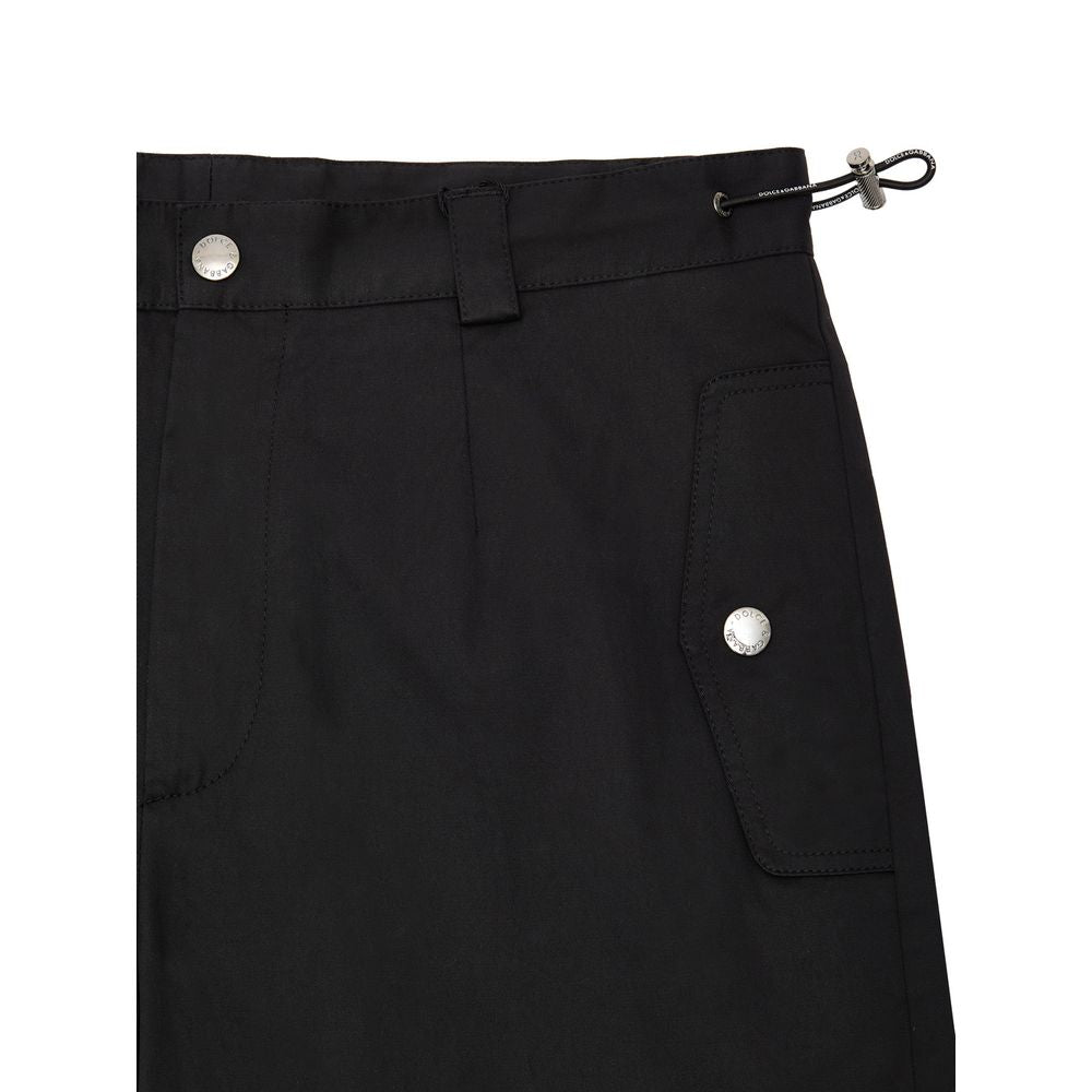 Dolce &amp; Gabbana Schwarze Cargohose aus Baumwolle