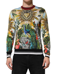 Pull en soie Dolce &amp; Gabbana Tropical Heart Crown