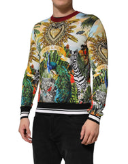 Pull en soie Dolce &amp; Gabbana Tropical Heart Crown
