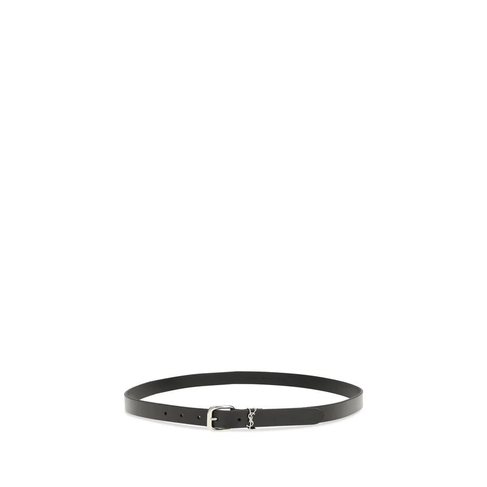 Saint Laurent Fekete Pamut Szabályos Öv