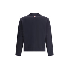 Thom Browne Double Face Full Zip Up Cardigan In Meri