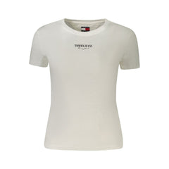 Tommy Hilfiger Weißes Baumwoll-T-Shirt für Damen